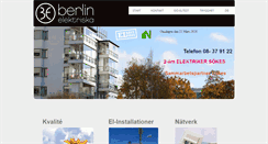 Desktop Screenshot of berlin-elektriska.se